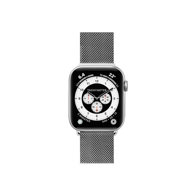 萊德-AppleWatch 44/45/46/49mm米蘭不鏽鋼編織錶帶
