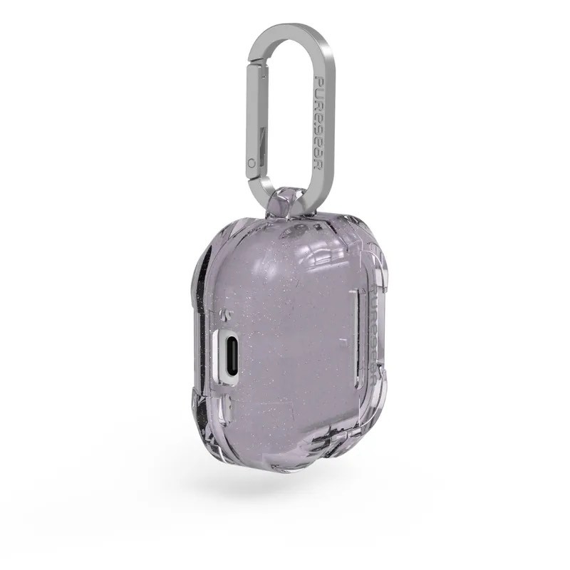 普格爾-AirPods4 坦克軍規耳機套 -透紫