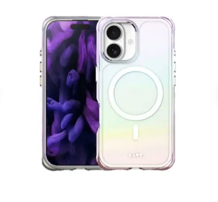 萊德 iPhone 17 全系列 磁吸炫彩軍規耐衝擊保護殼-彩透白