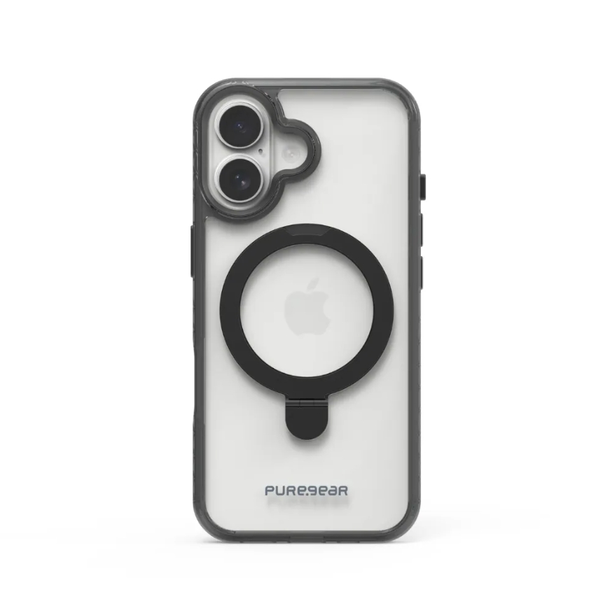 普格爾 iPhone 17全系列 冰鑽防摔支架保護殼Magsafe / 黑鑽