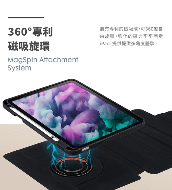 萊德 IPAD10.9透明背板360可拆保護殼