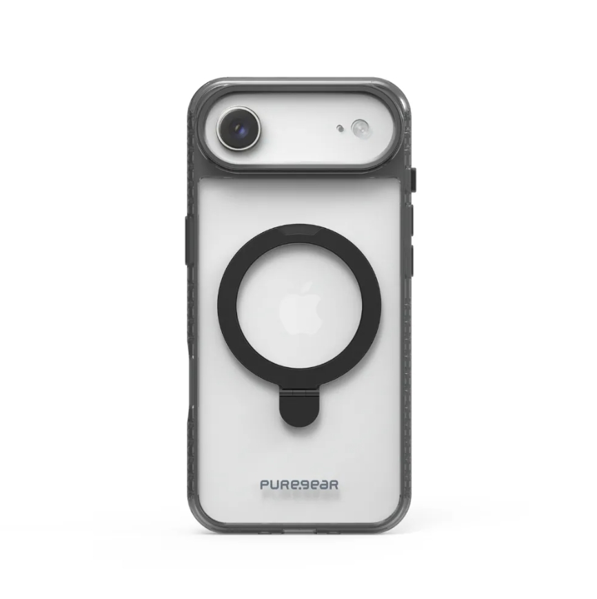 普格爾 iPhone 17全系列 冰鑽防摔支架保護殼Magsafe / 黑鑽