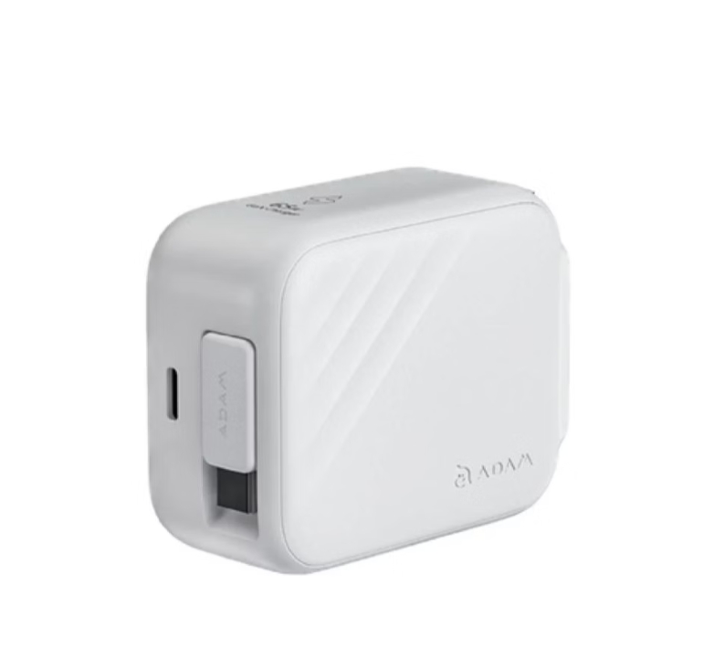 ADAM 亞果元素 L65 65W USB-C 自帶伸縮線快充頭