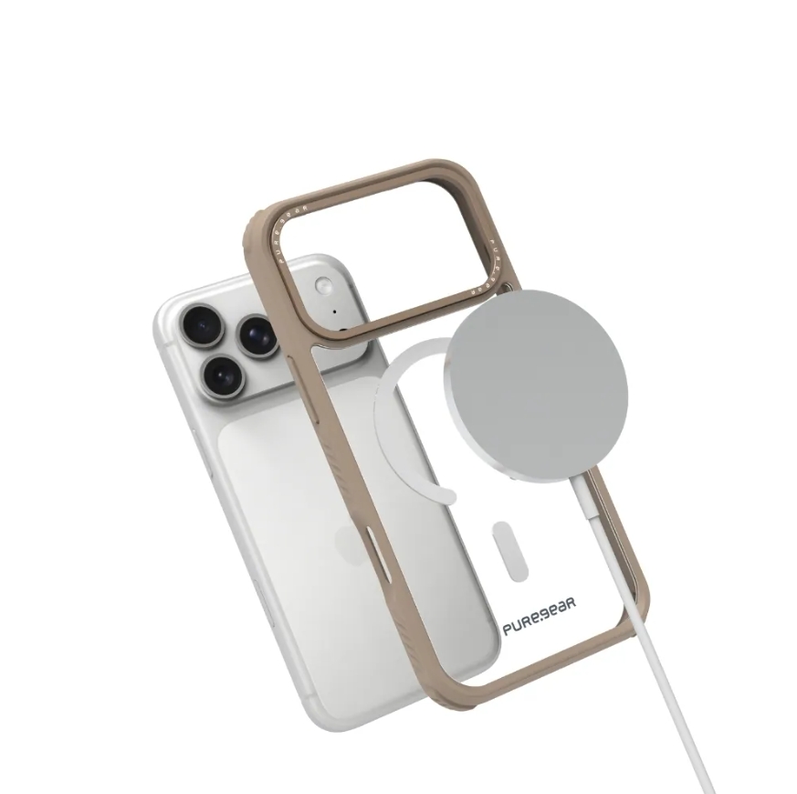 普格爾 iPhone 17全系列 坦克透明防摔手機殼MagSafe / 焦糖奶