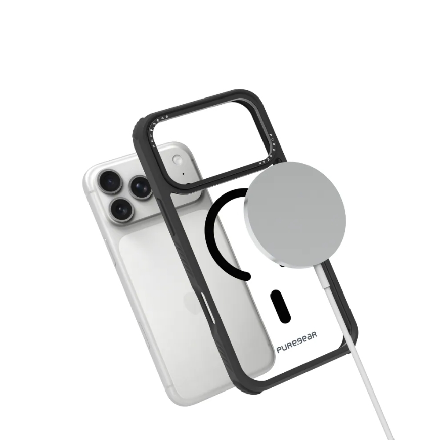 普格爾 iPhone 17全系列 坦克透明防摔手機殼MagSafe / 時尚黑