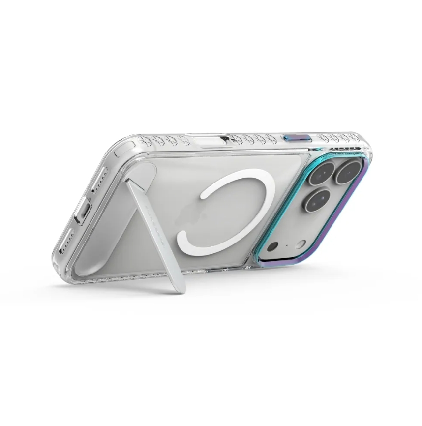 普格爾 iPhone 17全系列 冰鑽防摔支架保護殼Magsafe / 彩鈦