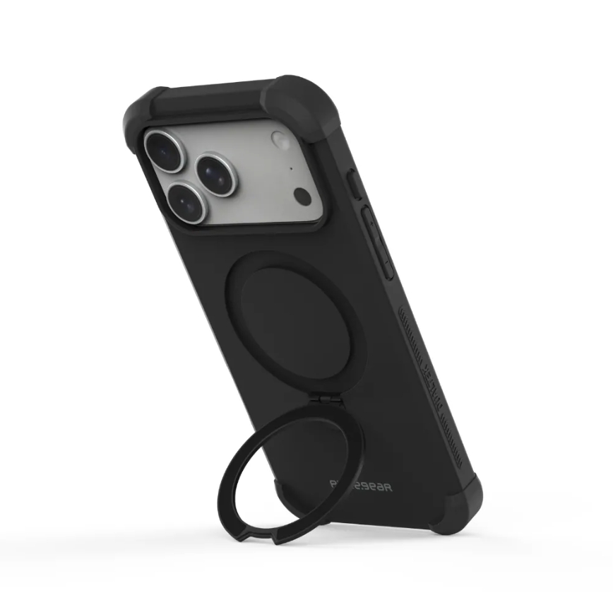 普格爾 iPhone 17全系列 坦克軍規防摔支架保護殼MagSafe / 消光黑