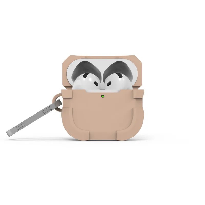 普格爾-AirPods4 坦克軍規耳機套 -可可