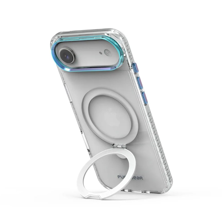 普格爾 iPhone 17全系列 冰鑽防摔支架保護殼Magsafe / 彩鈦