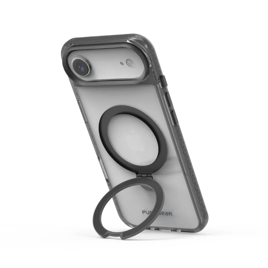 普格爾 iPhone 17全系列 冰鑽防摔支架保護殼Magsafe / 黑鑽