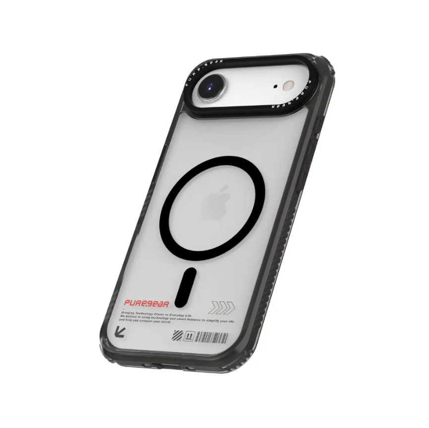 普格爾 iPhone 17全系列 冰霧減壓防摔保護殼MagSafe / 迷霧黑