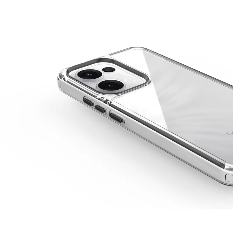 普格爾-OPPO Reno 13系列冰鑽減壓防摔保護殼-透黑