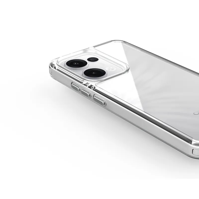 普格爾-OPPO Reno 13系列冰鑽減壓防摔保護殼-透銀